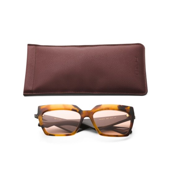 ETRO Havana Gold Yellow 58mm Square Sunglasses - Picture 1 of 2